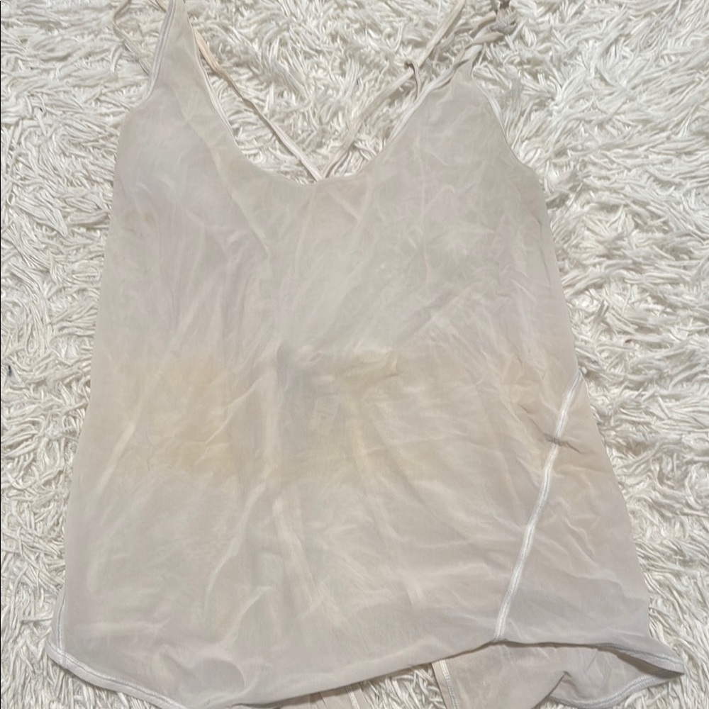Lululemon open back Cream Women's Top